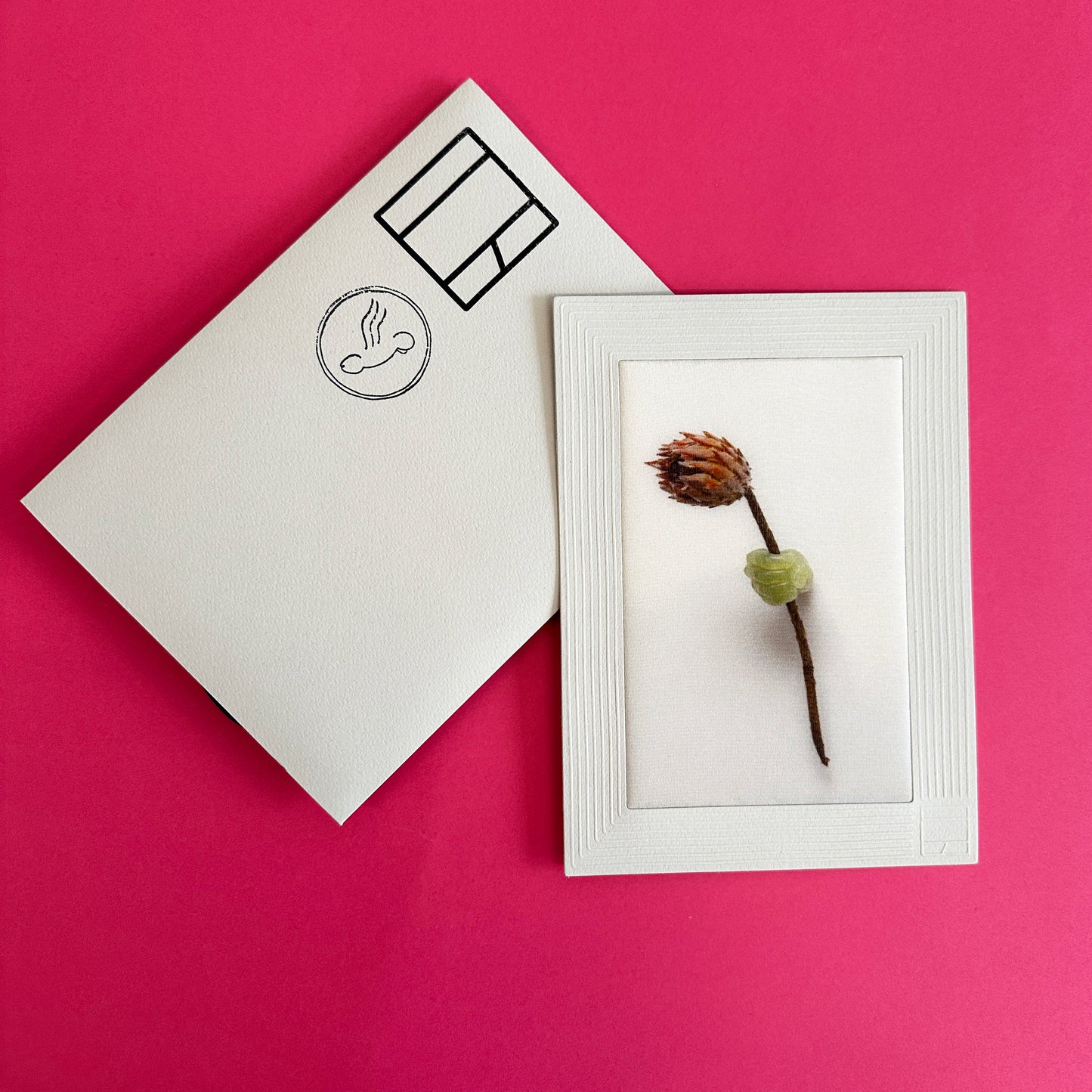 Offering To Proteus III - carte postale en soie