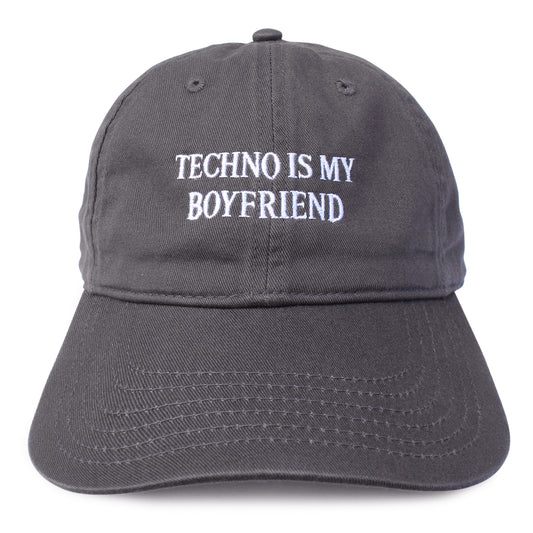 casquette TECHNO IS MY BOYFRIEND - gris