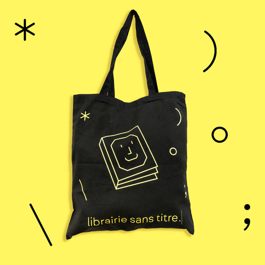 Black bookie tote bag