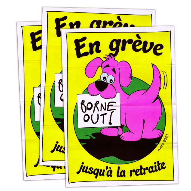 En grève jusqu'à la retraite - affiche