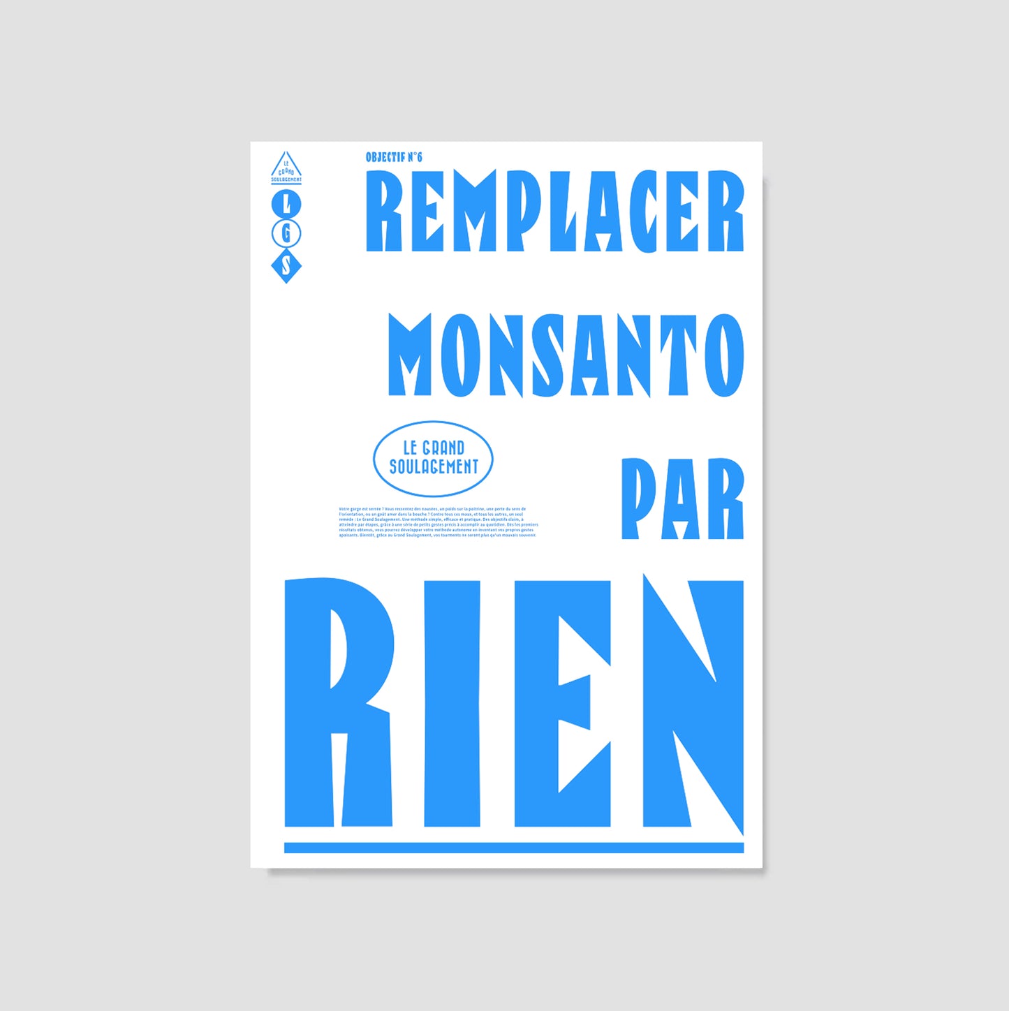 Objectif 6 : remplacer monsanto par rien