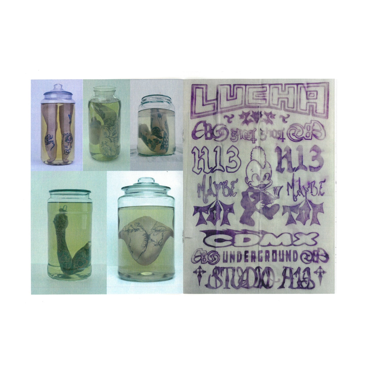 H13 mini zine tattoo - Hector Mosko