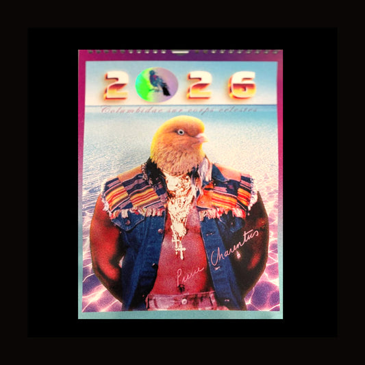 Calendrier 2026 Columbidae sur corps céleste