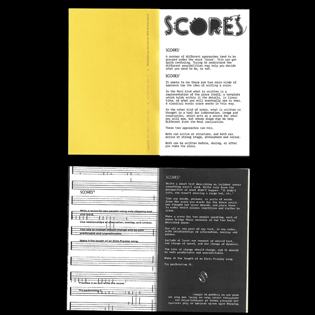 A choregrapher's handbook