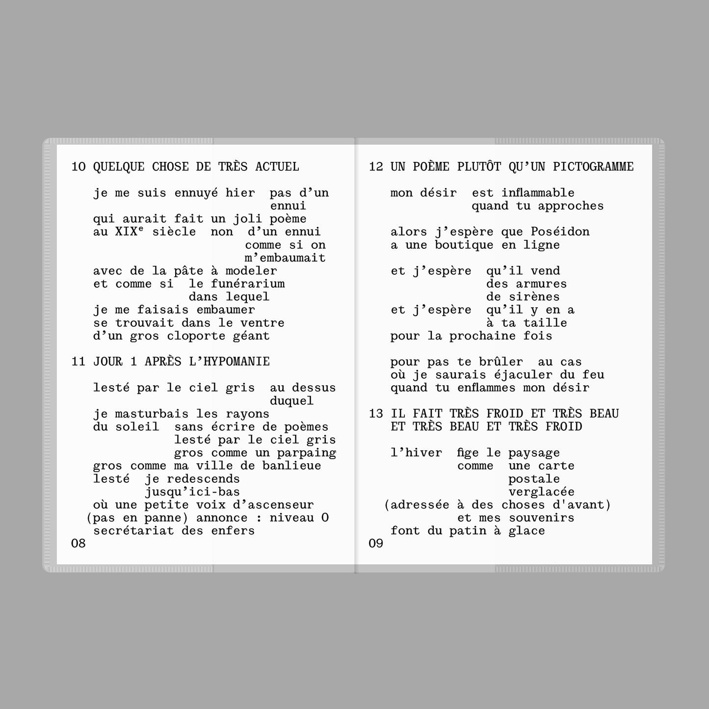 Un tout petit recueil de tout petits poèmes