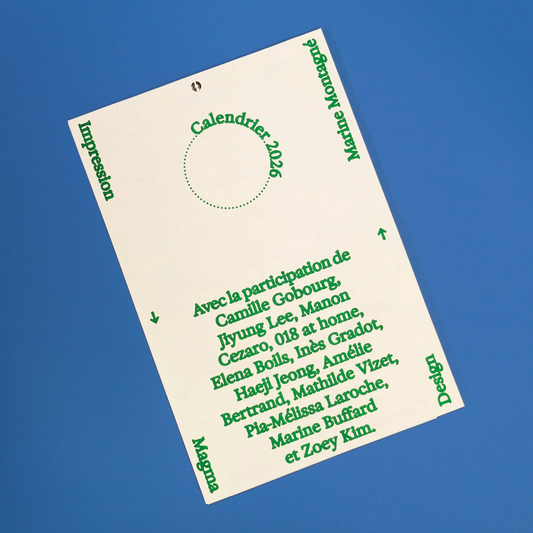 Calendrier 2026 MAGMA éditions