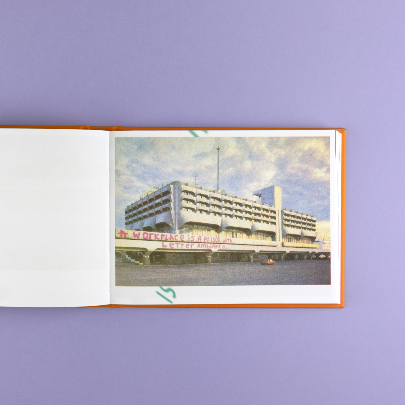 I’m Inside Tagging architecture in Eastern European cold war propaganda postcards