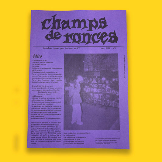 Champs de Ronces - Journal des ripostes queer féministes aux VSS