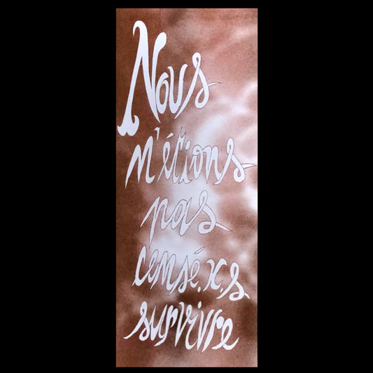 Nous n'étions pas censé.Xs survivre