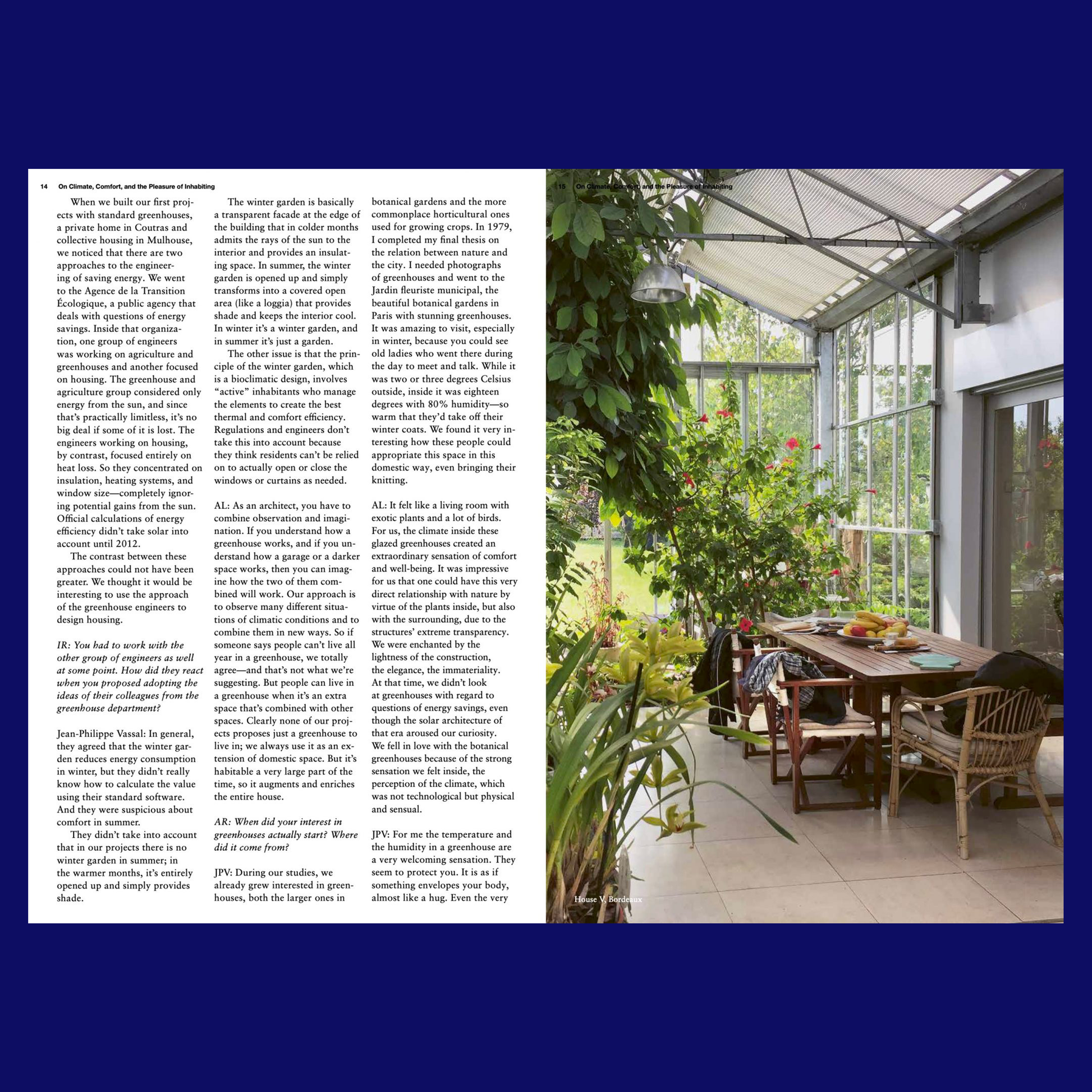 Lacaton & Vassal - It's Nice Today: On Climate, Comfort and Lacaton & Vassal - It's Nice Today: On Climate, Comfort and