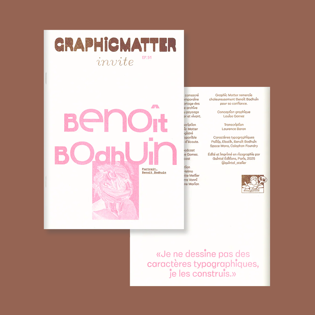 Graphic Matter invite Benoit Bodhuin
