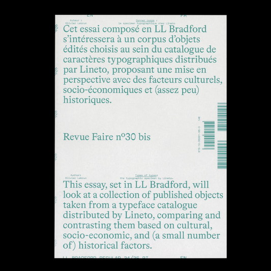 Faire – Regarder le graphisme n° 30 bis