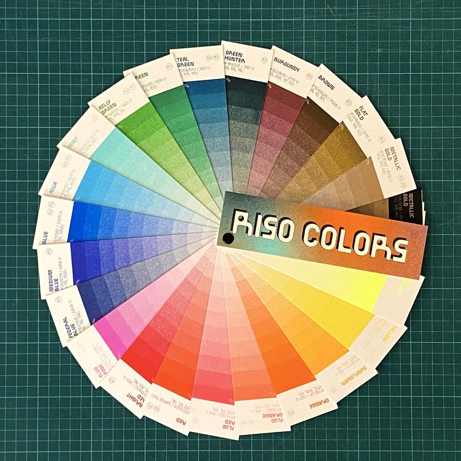 Riso colors swatch book