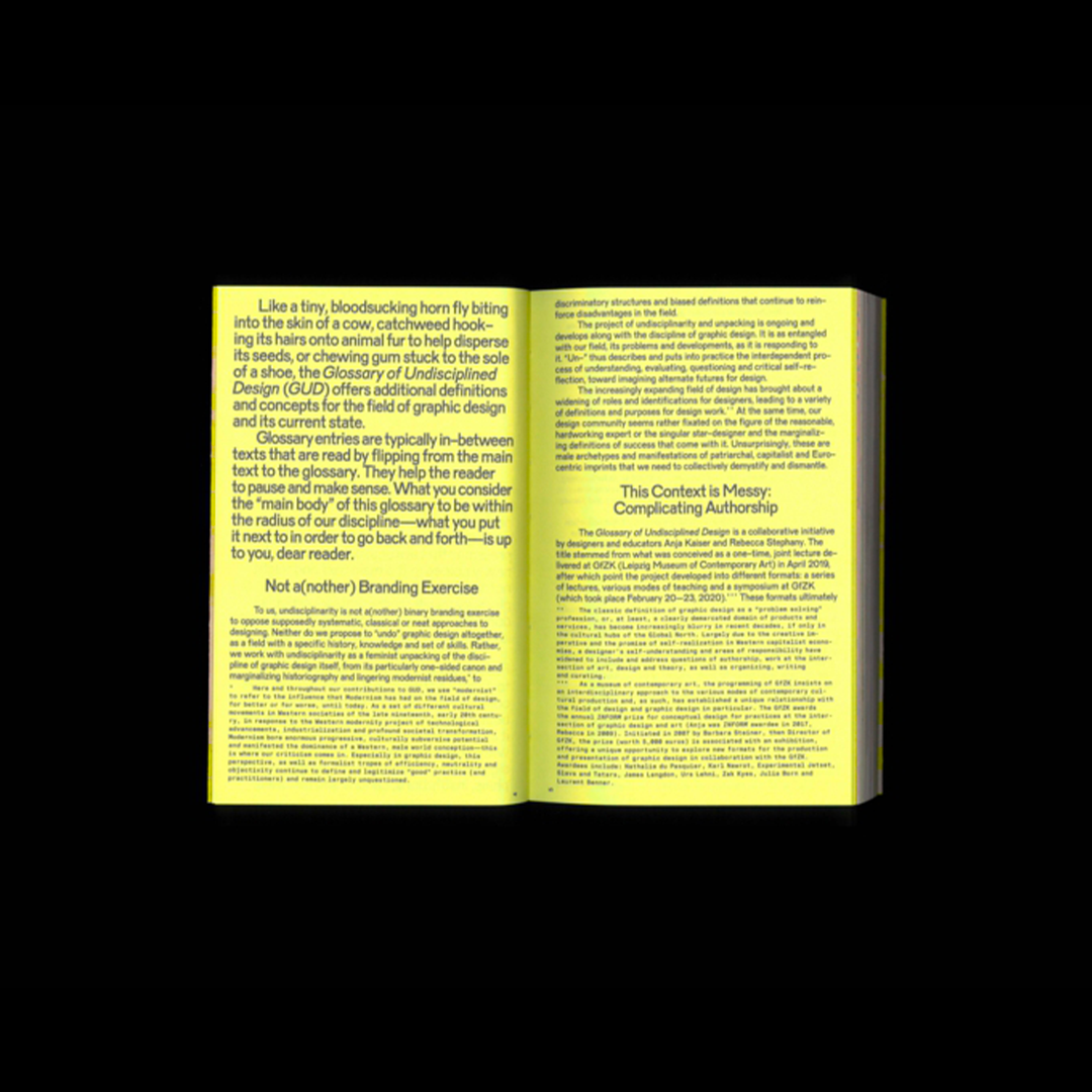 Glossary of Undisciplined Design