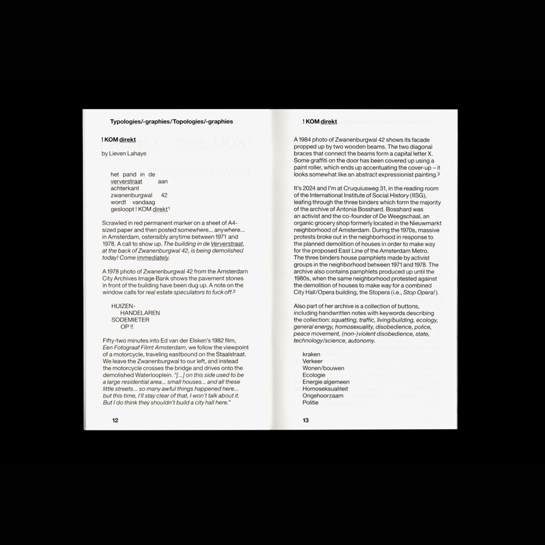 Experimental Jetset – Statement and Counter-Statement 2: Typologies/Typographies/Topologies/Topographies