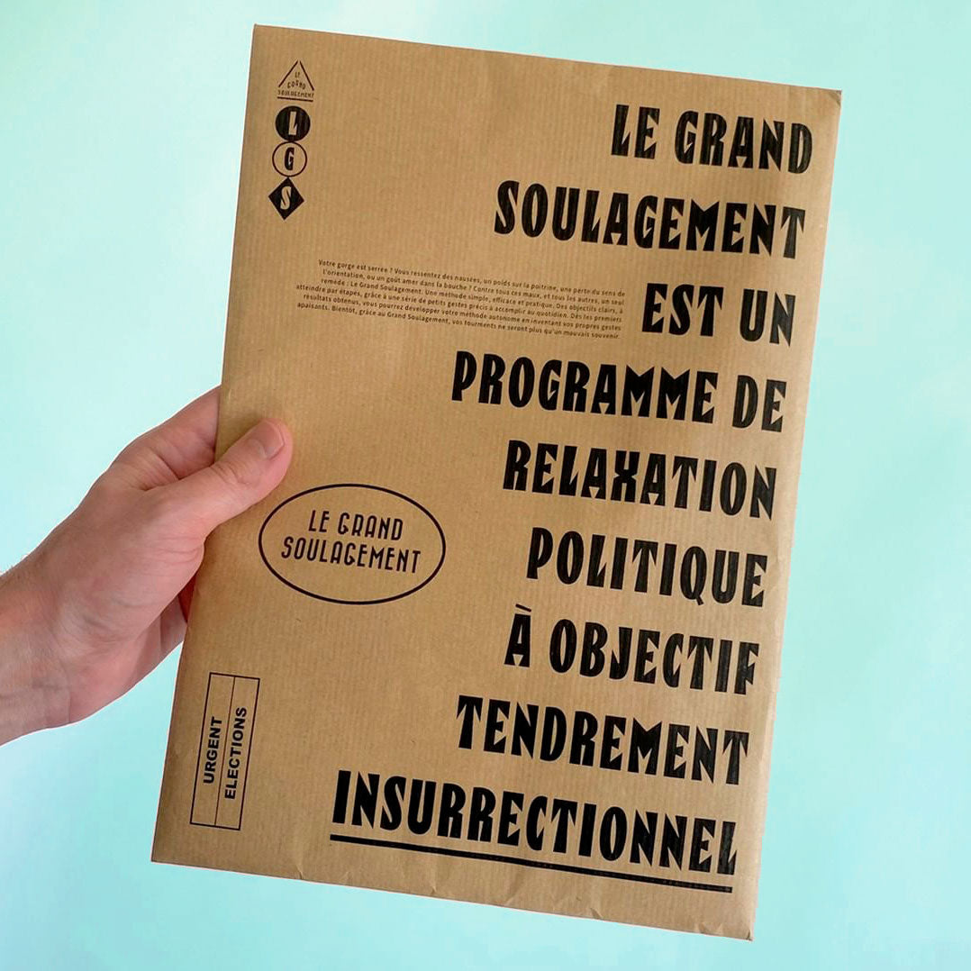 Le grand soulagement - 8 affichettes doubles + 1 affichette Mono + 1 Bulletin de vote