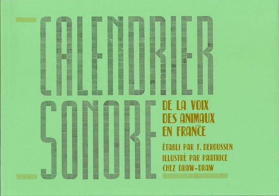 Calendrier sonore de la voix des animaux en France