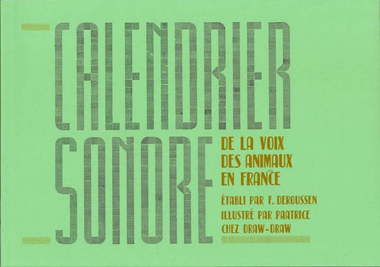 Calendrier sonore de la voix des animaux en France