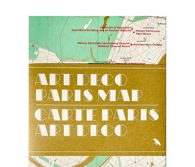 Art Deco Paris Map