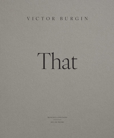 VICTOR BURGIN (ÉDITION ANGLAISE)